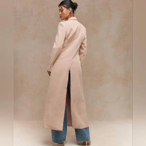 MISSGUIDED Ankle Length Longline Double Breasted Blazer - Picture 2 of 9